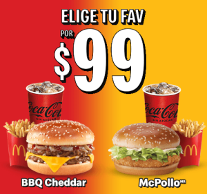 Menú Mc. Donalds